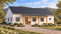 Willow Creek GN-102 illustrative white Modern Farmhouse exterior